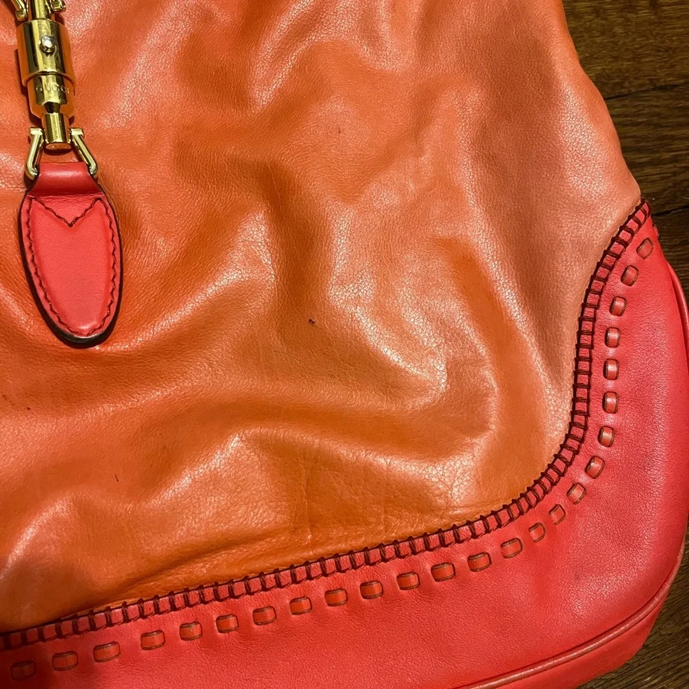 Gucci Red Bamboo Hobo Bag - Picture 11 of 14